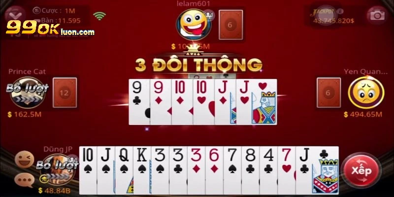 Luật chơi game bài vô cùng đơn giản tại 99OK