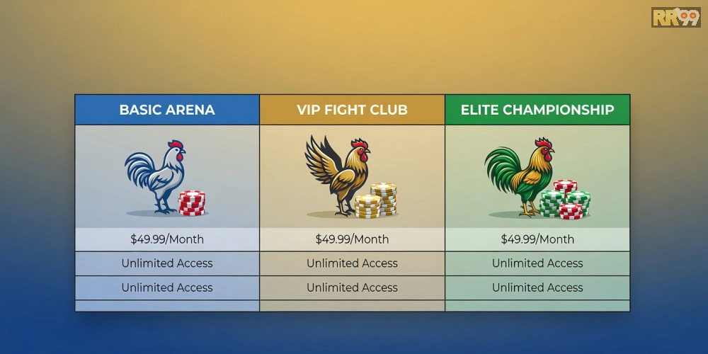Bảng giá chi tiết các gói xem đá gà trực tiếp casino RR99 cập nhật 2025