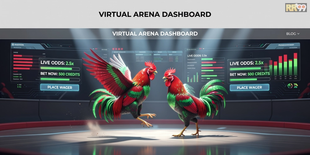 Giới thiệu khái niệm đá gà online rr99 với hình ảnh minh họa trận đấu trực tuyến