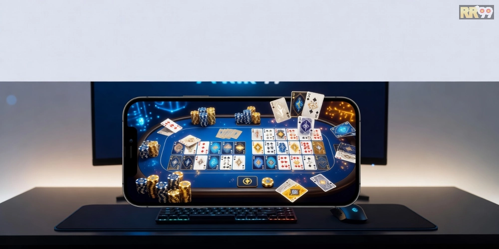 Khái niệm top 10 game bài đổi thưởng rr99 được minh họa qua giao diện chơi bài trực tuyến