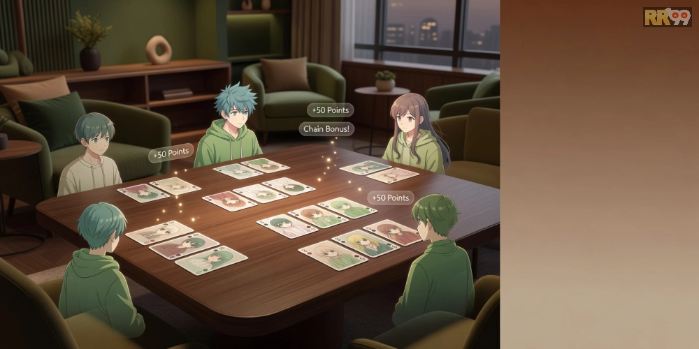 Giao diện chơi Phỏm hấp dẫn trên nền tảng RR99 với người chơi đang tập trung