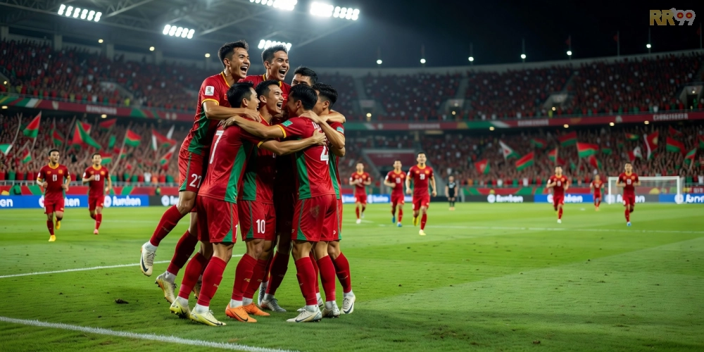 Hình ảnh bàn thắng quyết định của đội tuyển Việt Nam trước Thái Lan tại AFF Cup 2025
